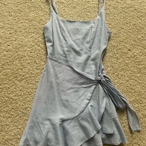 Princess Polly Periwinkle Asymmetrical Wrap Sundress
